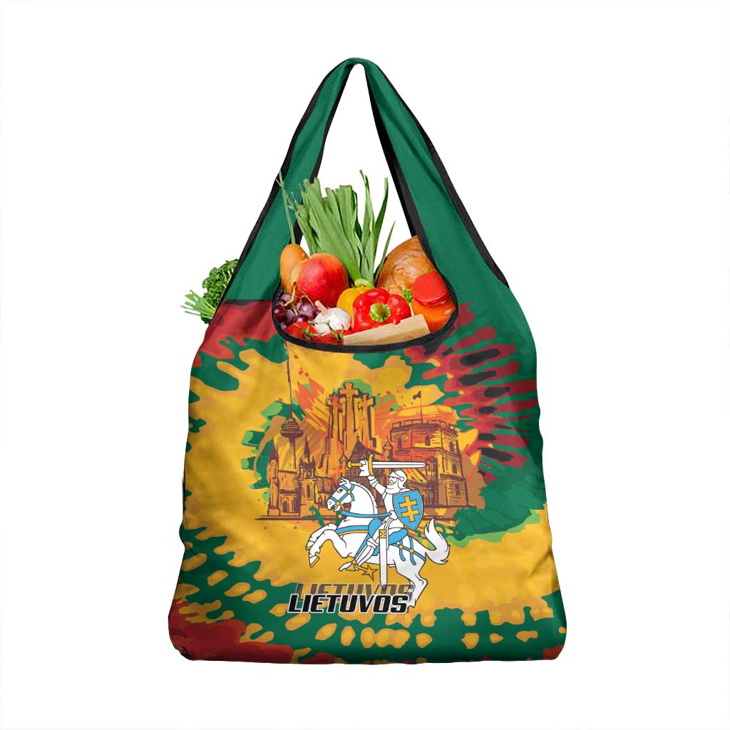 Lithuania Independence Day Grocery Bag Vytis Knight National Pride