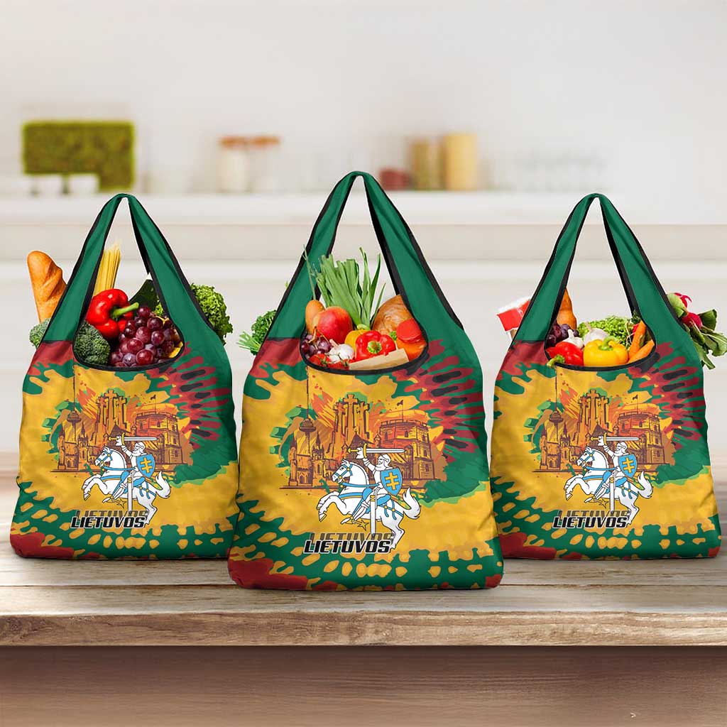 Lithuania Independence Day Grocery Bag Vytis Knight National Pride