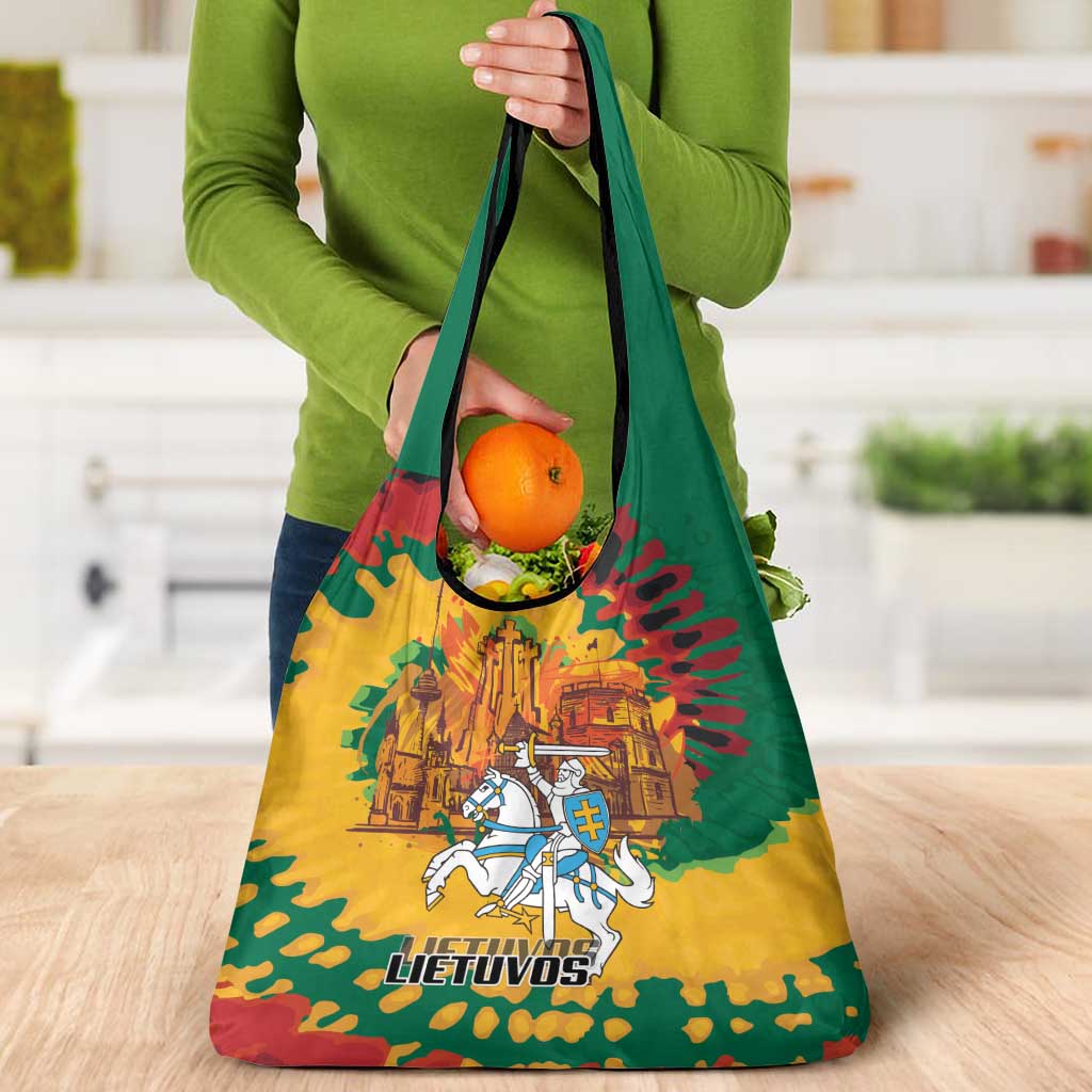 Lithuania Independence Day Grocery Bag Vytis Knight National Pride