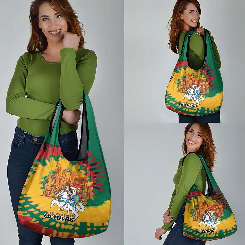Lithuania Independence Day Grocery Bag Vytis Knight National Pride