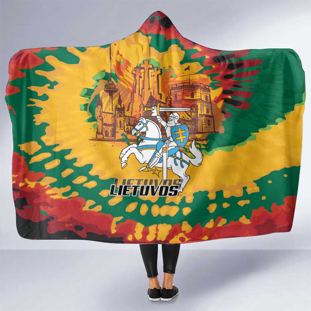 Lithuania Independence Day Hooded Blanket Vytis Knight National Pride