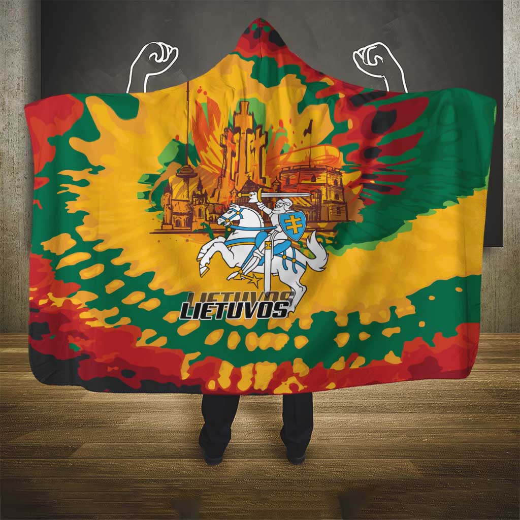Lithuania Independence Day Hooded Blanket Vytis Knight National Pride