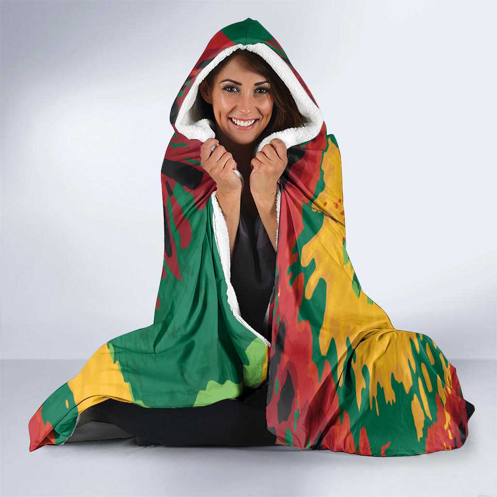 Lithuania Independence Day Hooded Blanket Vytis Knight National Pride