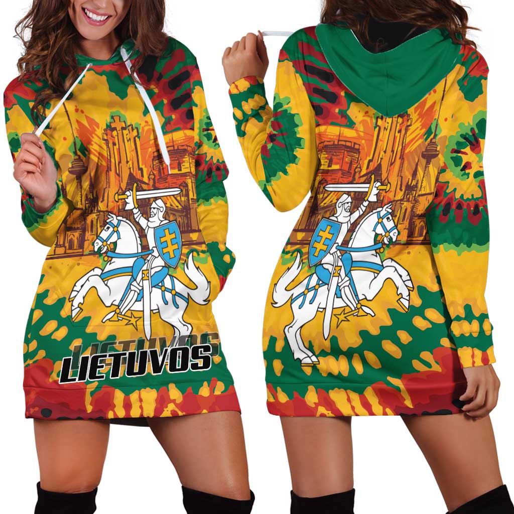 Lithuania Independence Day Hoodie Dress Vytis Knight National Pride