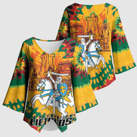 Lithuania Independence Day Kimono Sleeve Blouse Vytis Knight National Pride