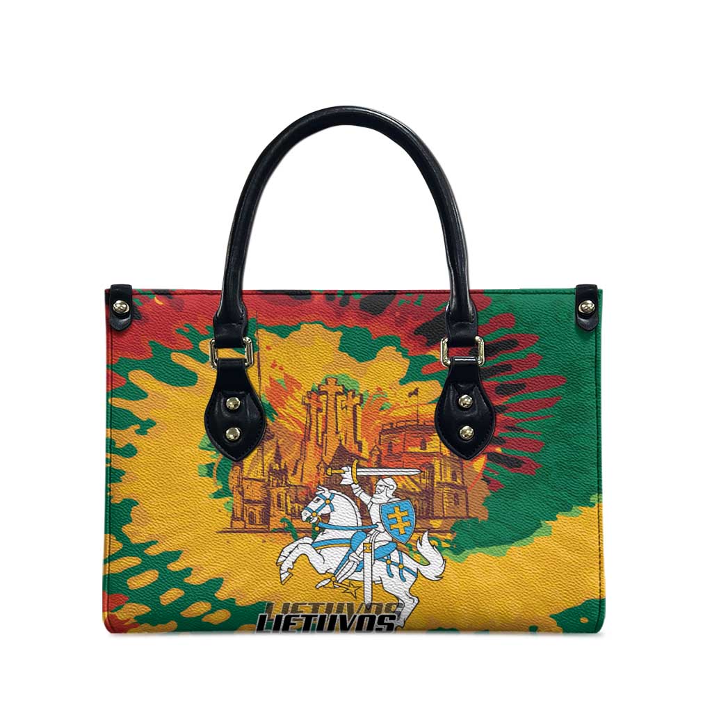 Lithuania Independence Day Leather Bag Vytis Knight National Pride