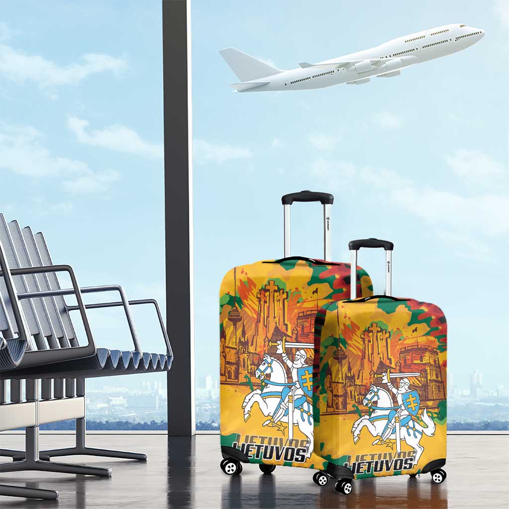 Lithuania Independence Day Luggage Cover Vytis Knight National Pride