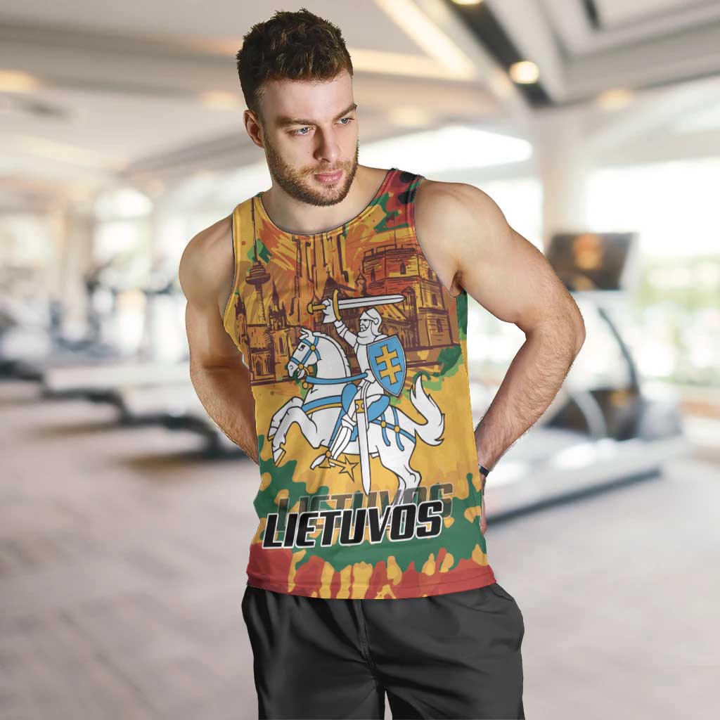Lithuania Independence Day Men Tank Top Vytis Knight National Pride