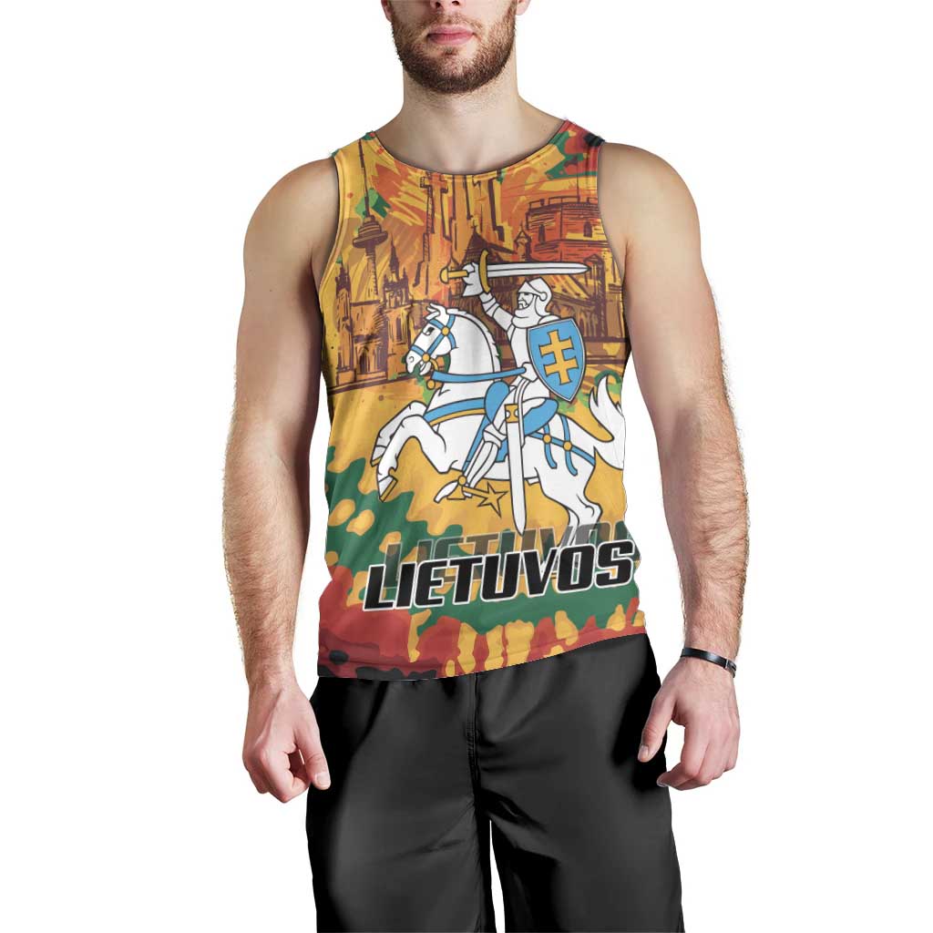 Lithuania Independence Day Men Tank Top Vytis Knight National Pride