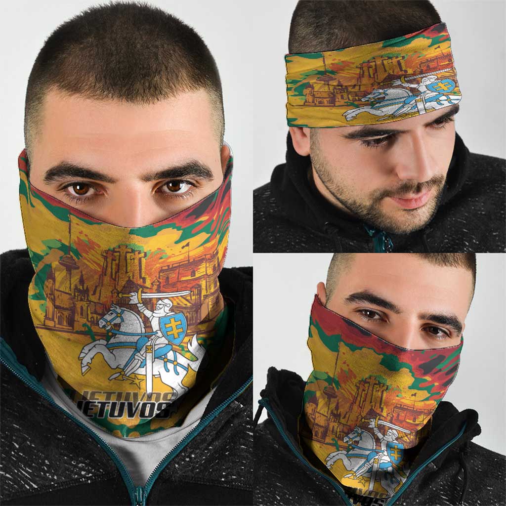 Lithuania Independence Day Neck Gaiter Vytis Knight National Pride