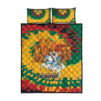 Lithuania Independence Day Quilt Bed Set Vytis Knight National Pride