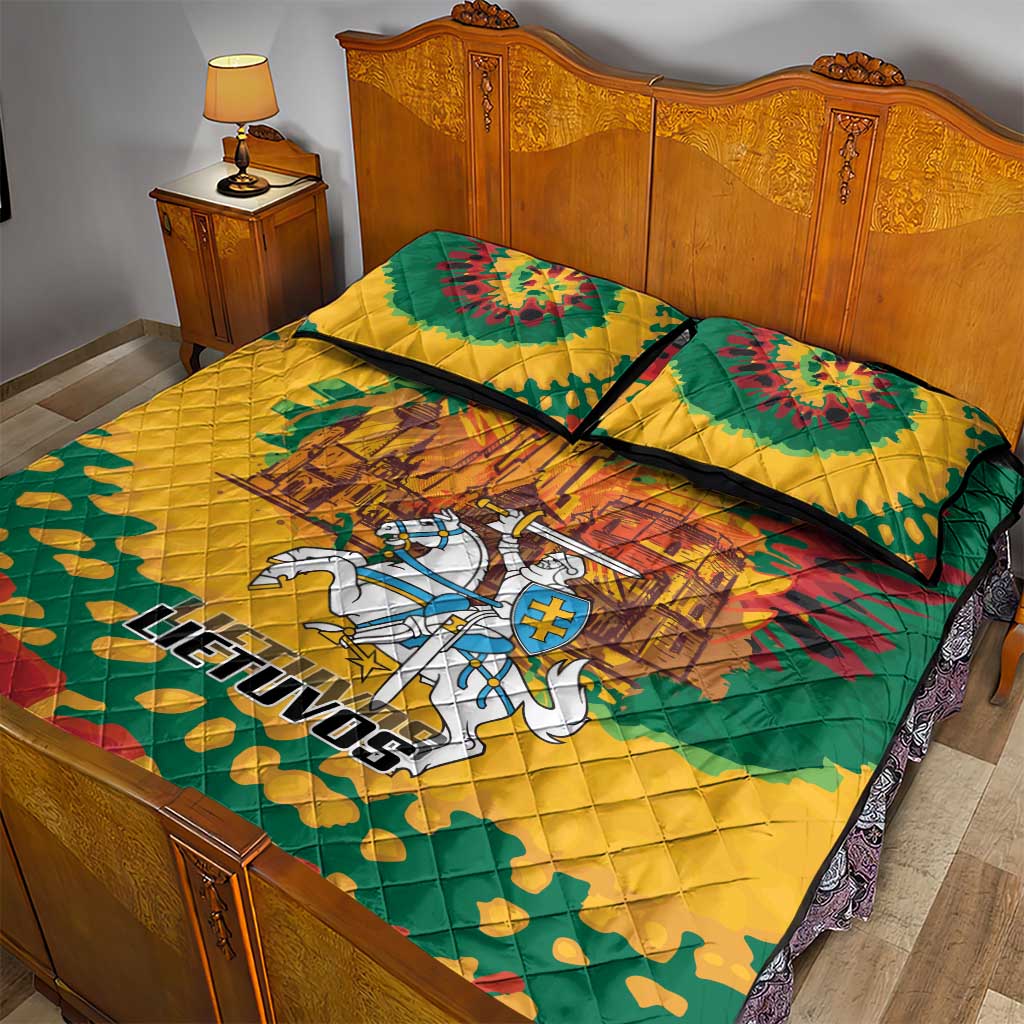 Lithuania Independence Day Quilt Bed Set Vytis Knight National Pride