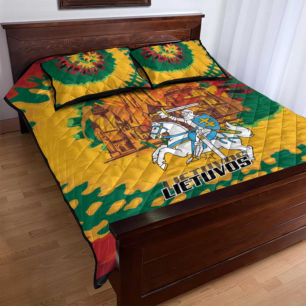 Lithuania Independence Day Quilt Bed Set Vytis Knight National Pride