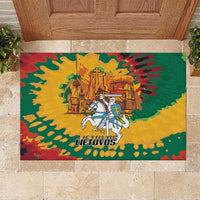 Lithuania Independence Day Rubber Doormat Vytis Knight National Pride