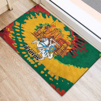 Lithuania Independence Day Rubber Doormat Vytis Knight National Pride