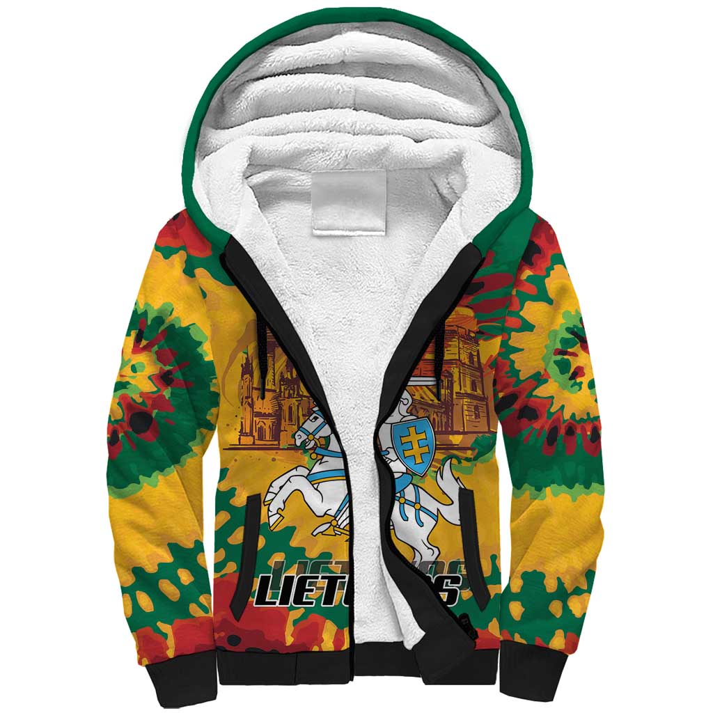 Lithuania Independence Day Sherpa Hoodie Vytis Knight National Pride