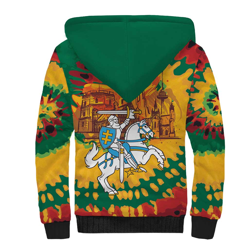 Lithuania Independence Day Sherpa Hoodie Vytis Knight National Pride