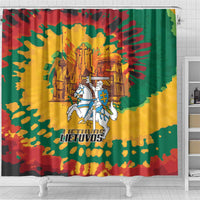 Lithuania Independence Day Shower Curtain Vytis Knight National Pride