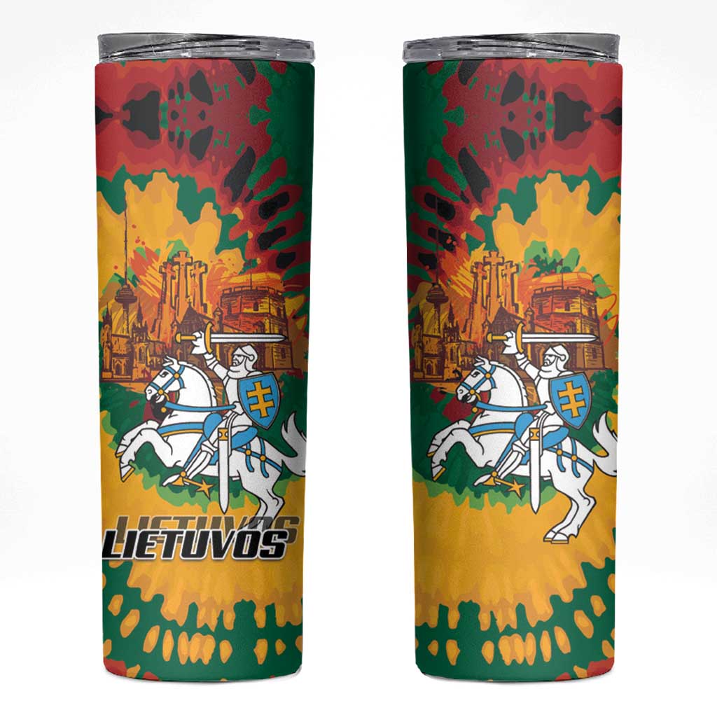 Lithuania Independence Day Skinny Tumbler Vytis Knight National Pride