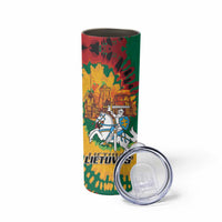 Lithuania Independence Day Skinny Tumbler Vytis Knight National Pride