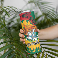 Lithuania Independence Day Skinny Tumbler Vytis Knight National Pride