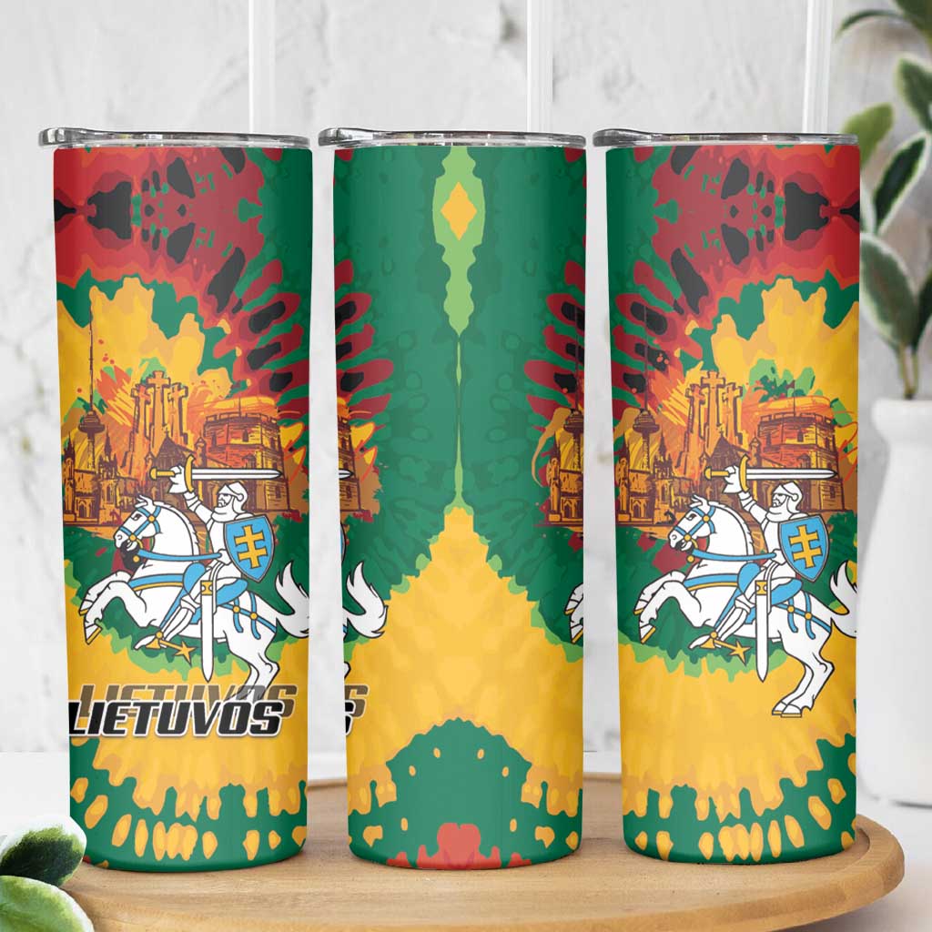 Lithuania Independence Day Skinny Tumbler Vytis Knight National Pride