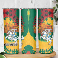 Lithuania Independence Day Skinny Tumbler Vytis Knight National Pride