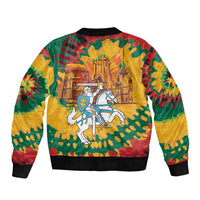 Lithuania Independence Day Sleeve Zip Bomber Jacket Vytis Knight National Pride