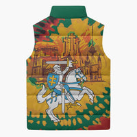 Lithuania Independence Day Sleeveless Puffer Jacket Vytis Knight National Pride
