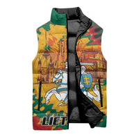 Lithuania Independence Day Sleeveless Puffer Jacket Vytis Knight National Pride