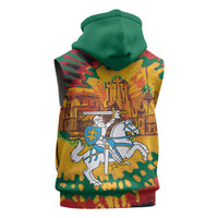 Lithuania Independence Day Sleeveless Zip Hoodie Vytis Knight National Pride