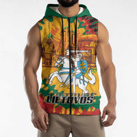 Lithuania Independence Day Sleeveless Zip Hoodie Vytis Knight National Pride