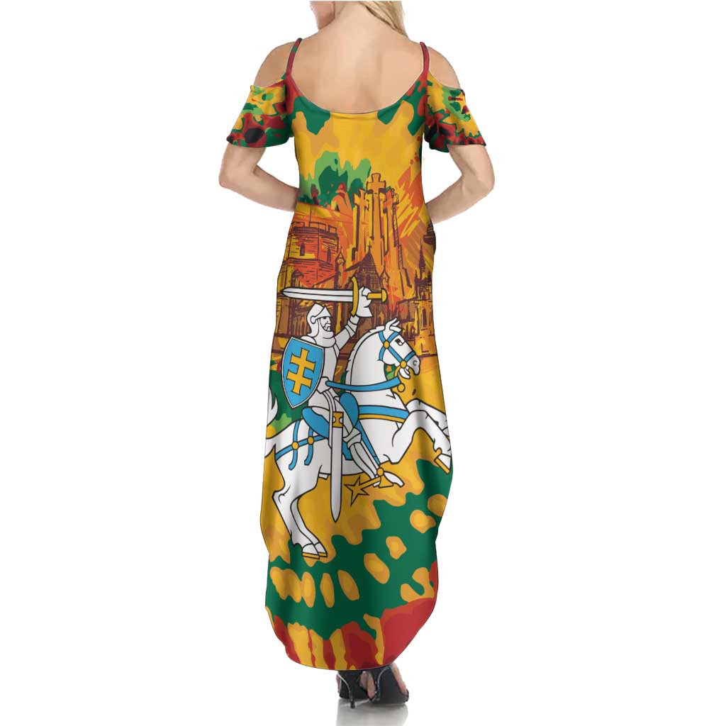 Lithuania Independence Day Summer Maxi Dress Vytis Knight National Pride