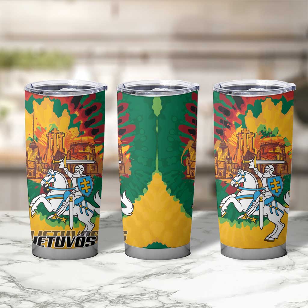 Lithuania Independence Day Tumbler Cup Vytis Knight National Pride