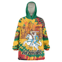 Lithuania Independence Day Wearable Blanket Hoodie Vytis Knight National Pride