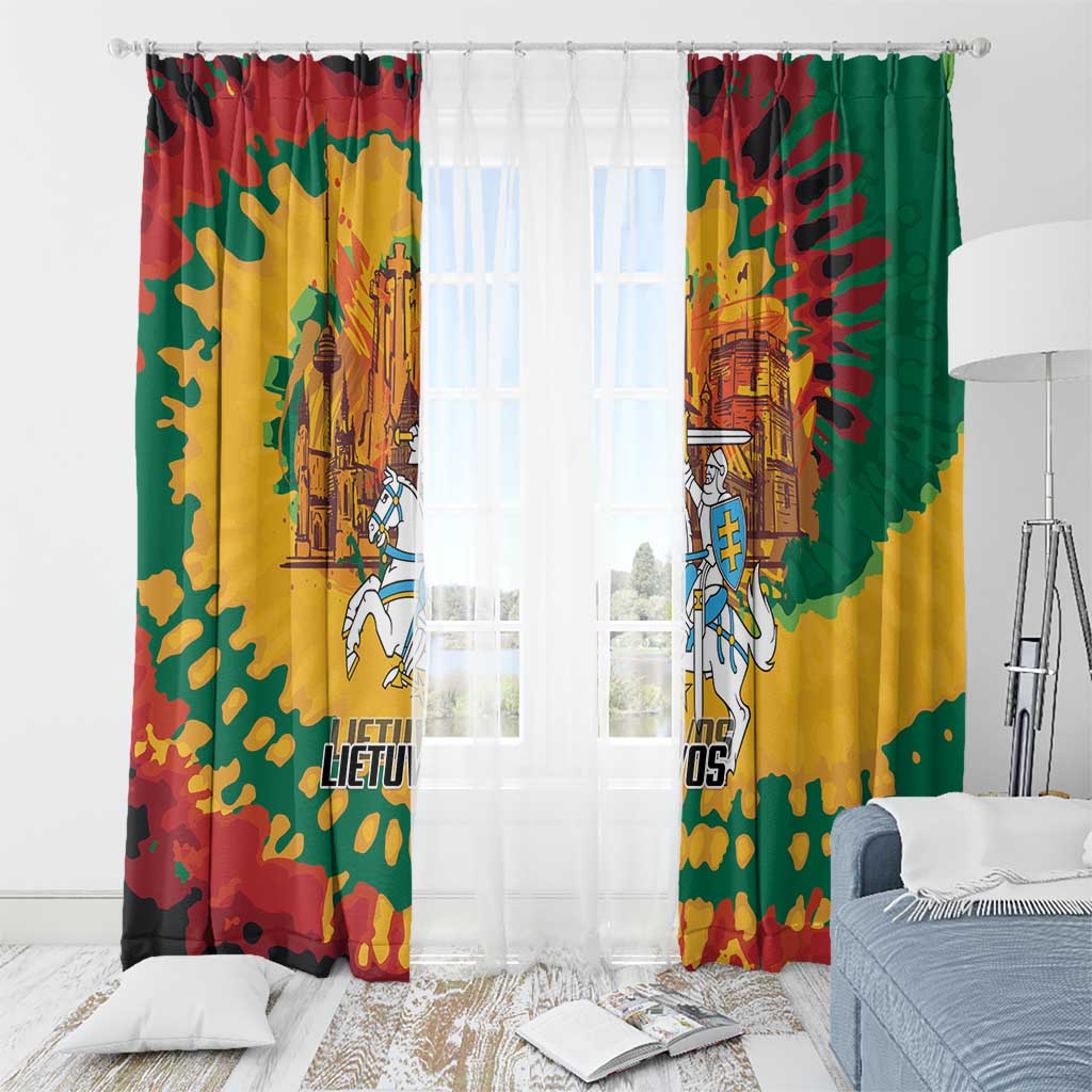 Lithuania Independence Day Window Curtain Vytis Knight National Pride