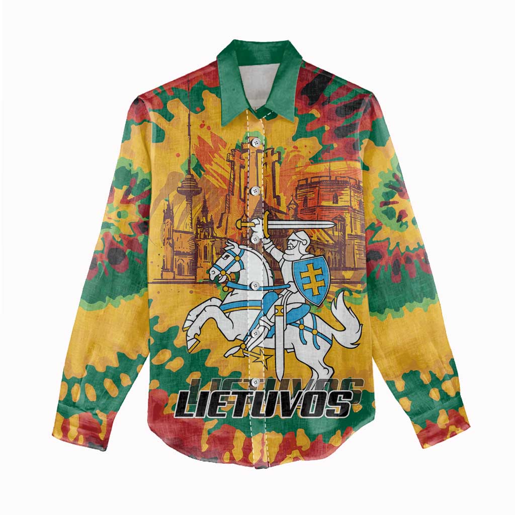 Lithuania Independence Day Women Casual Shirt Vytis Knight National Pride