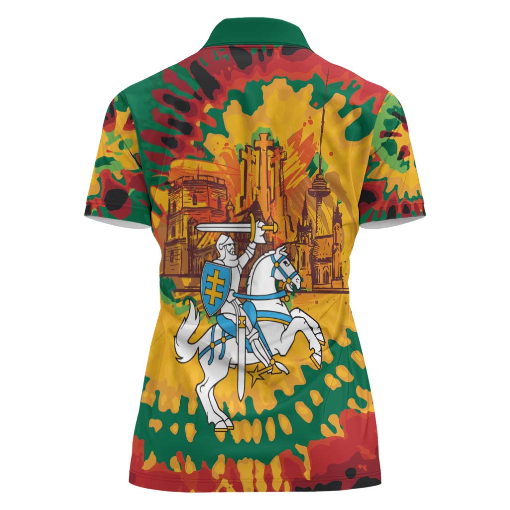 Lithuania Independence Day Women Polo Shirt Vytis Knight National Pride