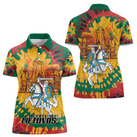 Lithuania Independence Day Women Polo Shirt Vytis Knight National Pride