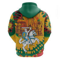 Lithuania Independence Day Zip Hoodie Vytis Knight National Pride