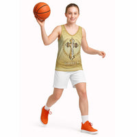 Greece Orthodox Cross Basketball Jersey Ancient Greek Key Gold Heritage