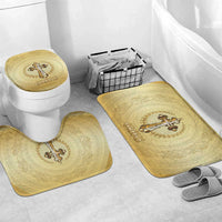 Greece Orthodox Cross Bathroom Set Ancient Greek Key Gold Heritage