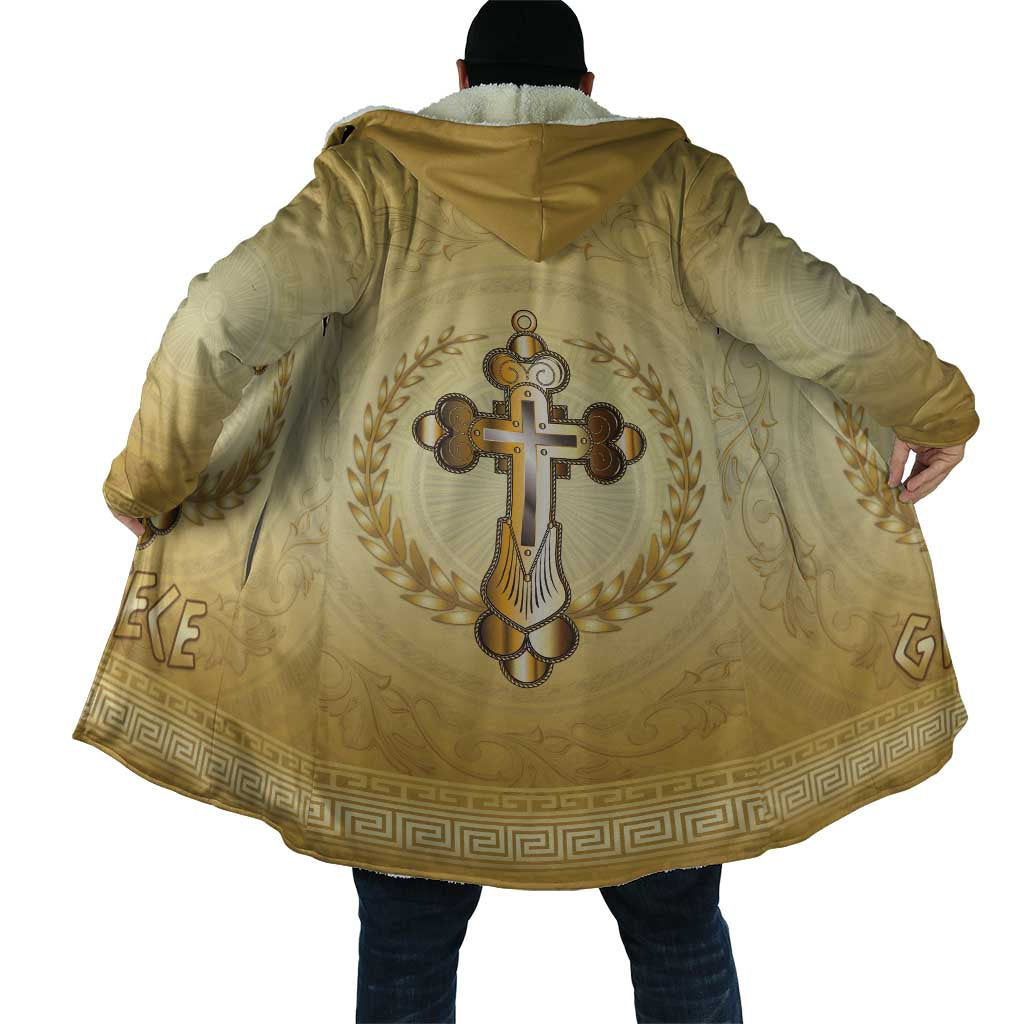 Greece Orthodox Cross Cloak Ancient Greek Key Gold Heritage