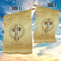Greece Orthodox Cross Garden Flag Ancient Greek Key Gold Heritage