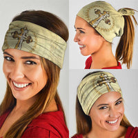 Greece Orthodox Cross Neck Gaiter Ancient Greek Key Gold Heritage