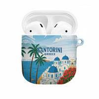 Greece Santorini AirPods Case Greek Island Blue Dome Architecture Art
