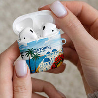 Greece Santorini AirPods Case Greek Island Blue Dome Architecture Art