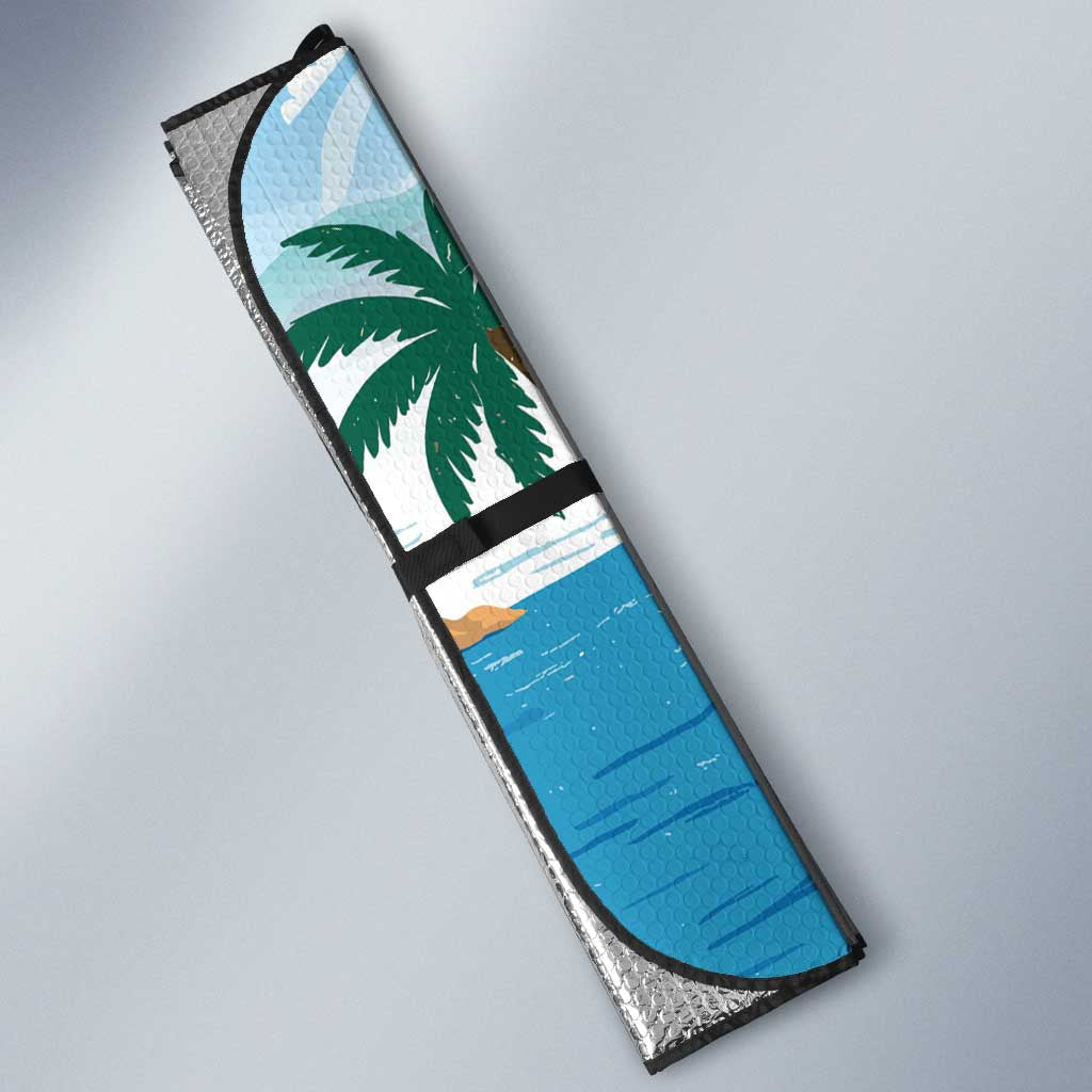 Greece Santorini Auto Sun Shade Greek Island Blue Dome Architecture Art