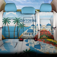 Greece Santorini Back Car Seat Cover Greek Island Blue Dome Architecture Art
