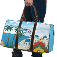 Greece Santorini Travel Bag Greek Island Blue Dome Architecture Art